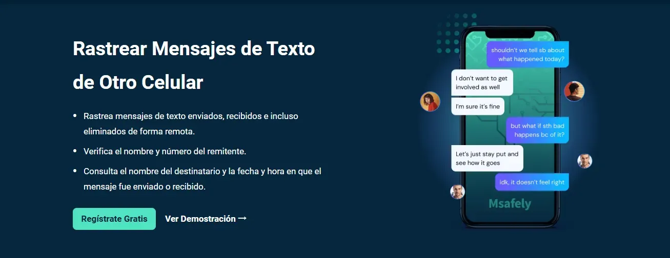 Recibir SMS de otro número con Msafely